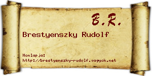Brestyenszky Rudolf névjegykártya