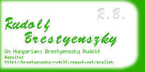 rudolf brestyenszky business card